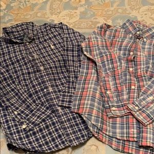 Boys button down Ralph Lauren shirts